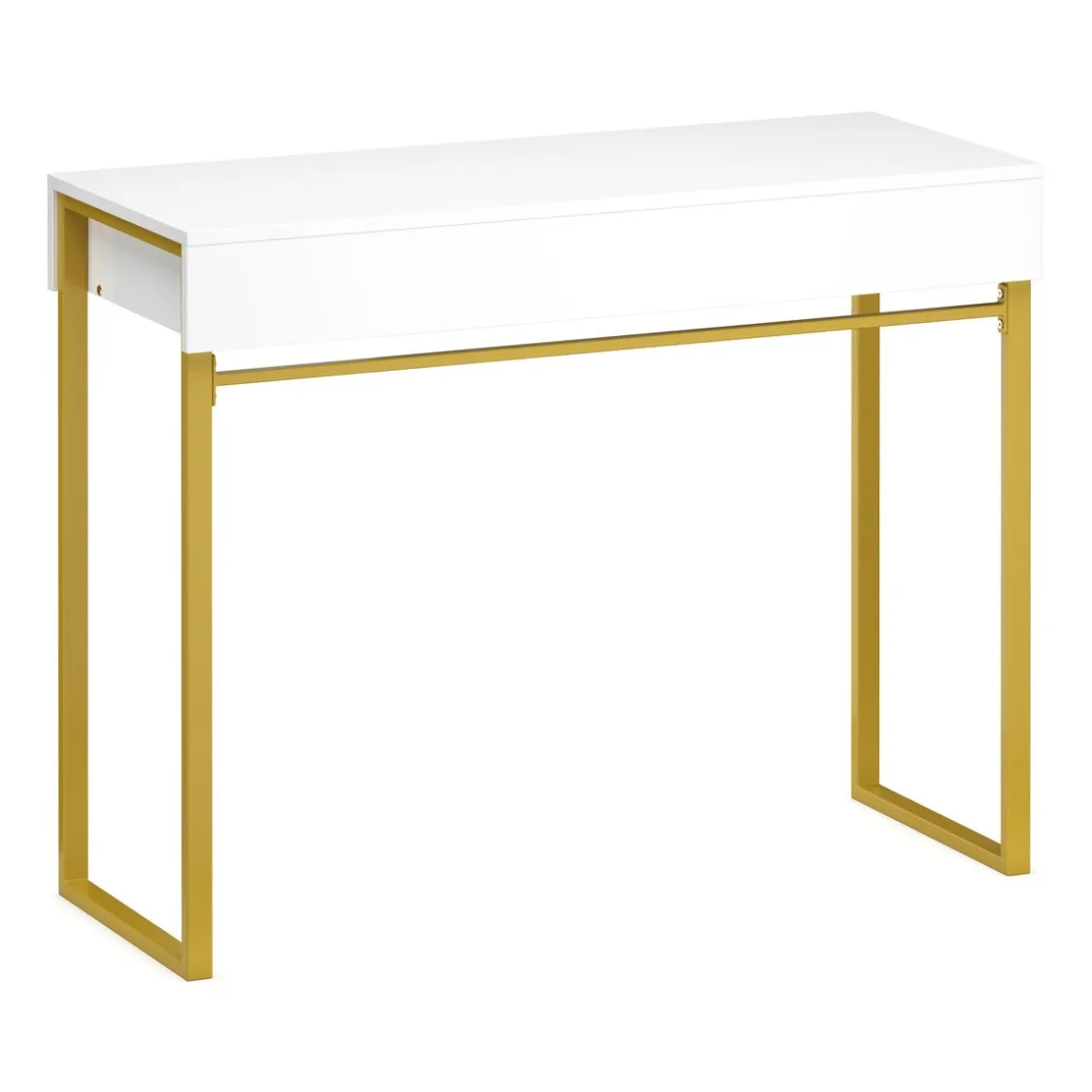 Schminktisch ADELINA weiss/gold