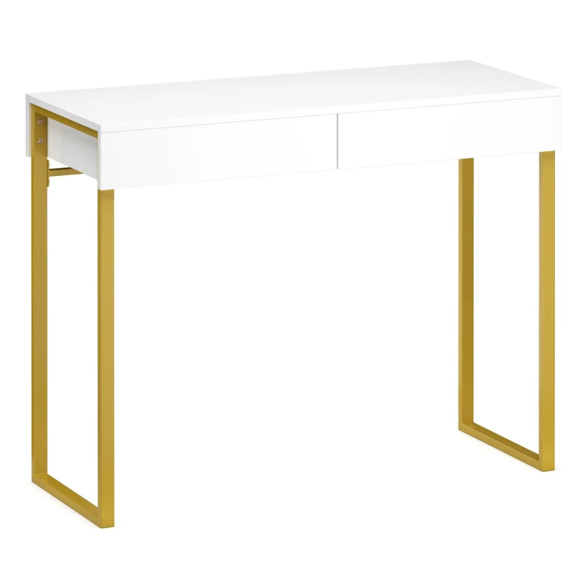 Schminktisch ADELINA weiss/gold