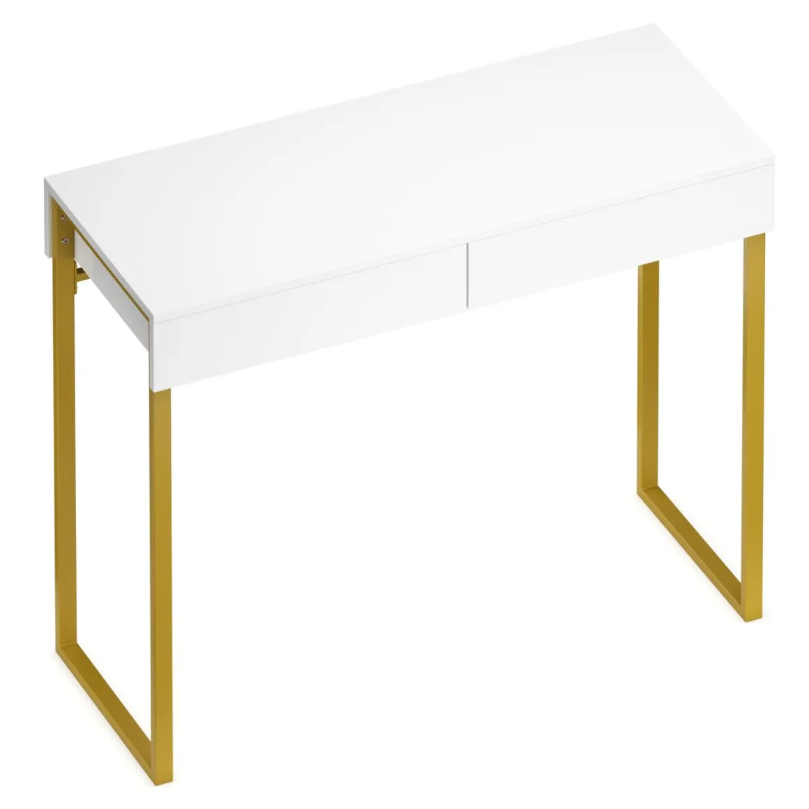 Schminktisch ADELINA weiss/gold