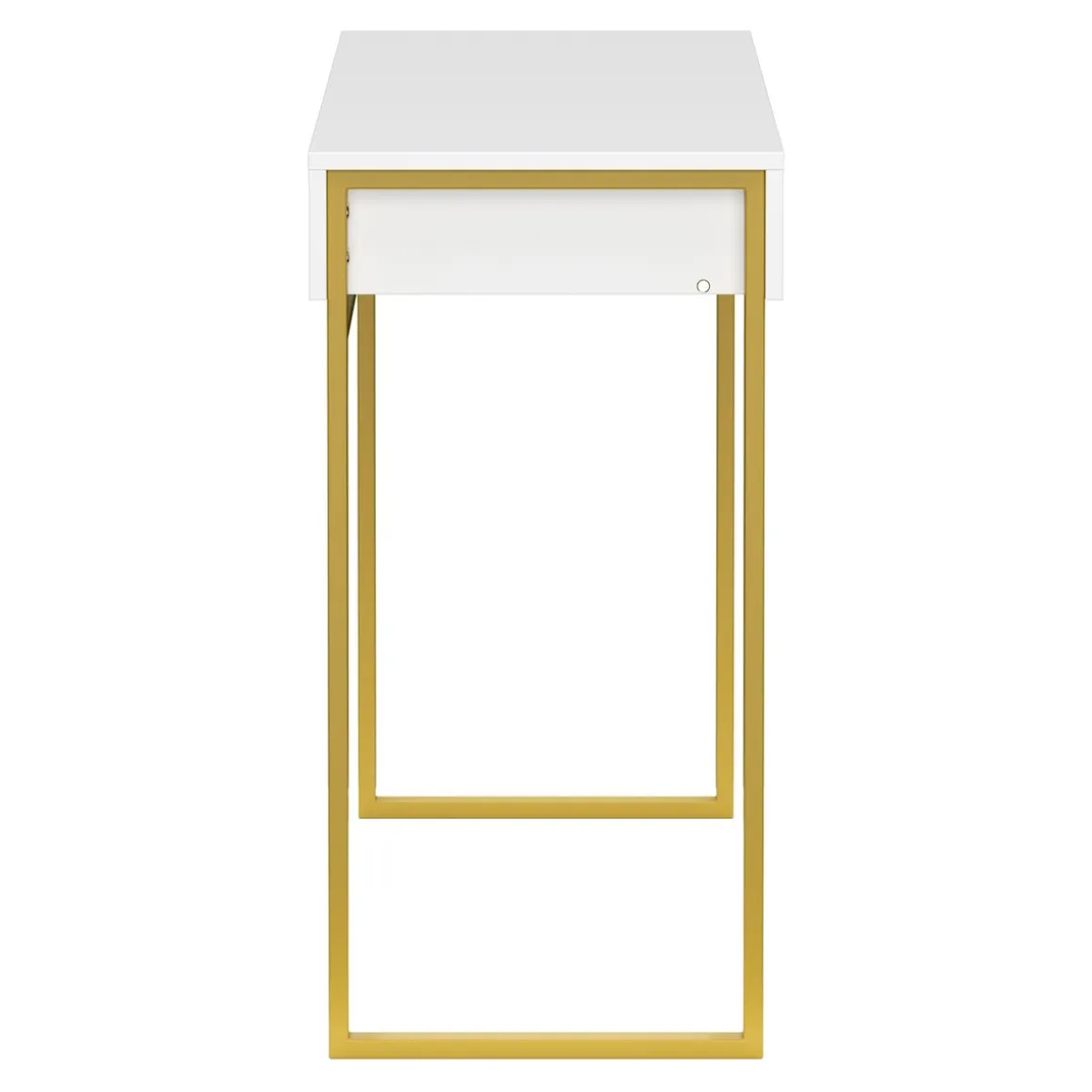 Schminktisch ADELINA weiss/gold