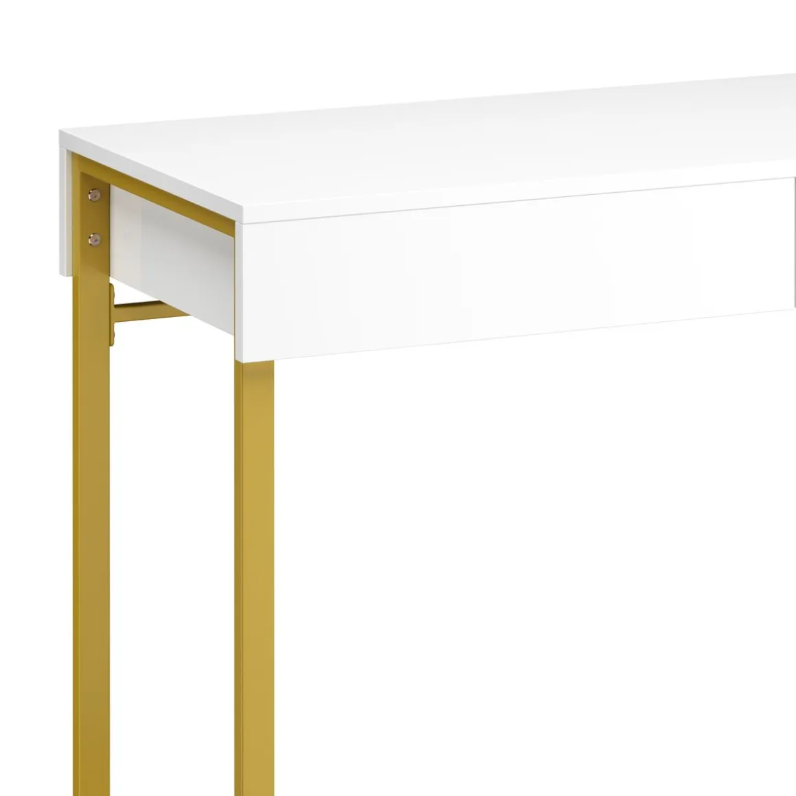 Schminktisch ADELINA weiss/gold