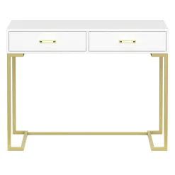 Schminktisch CLIO weiss/gold