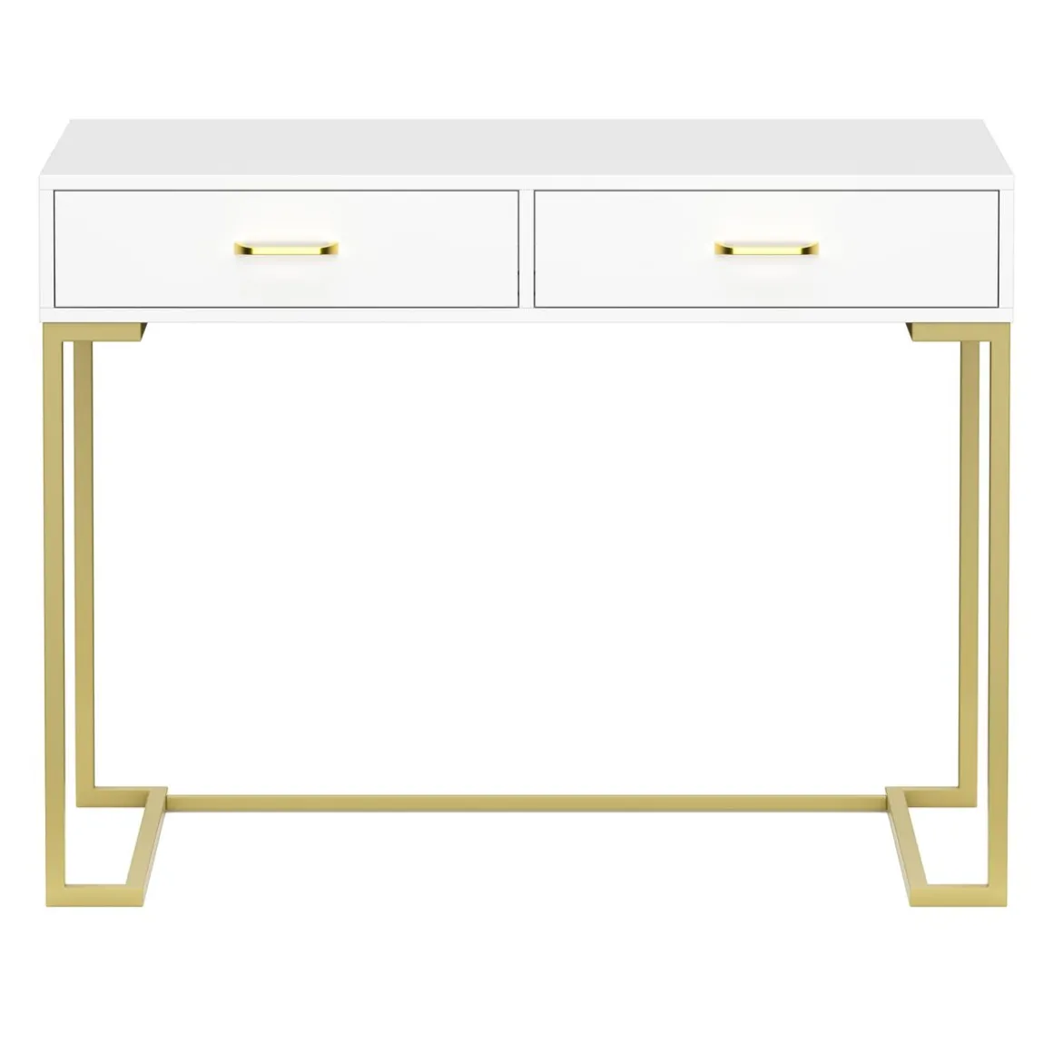 Schminktisch CLIO weiss/gold