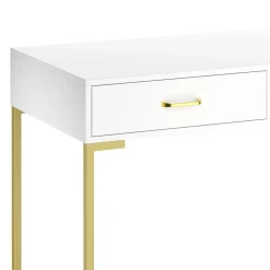 Schminktisch CLIO weiss/gold