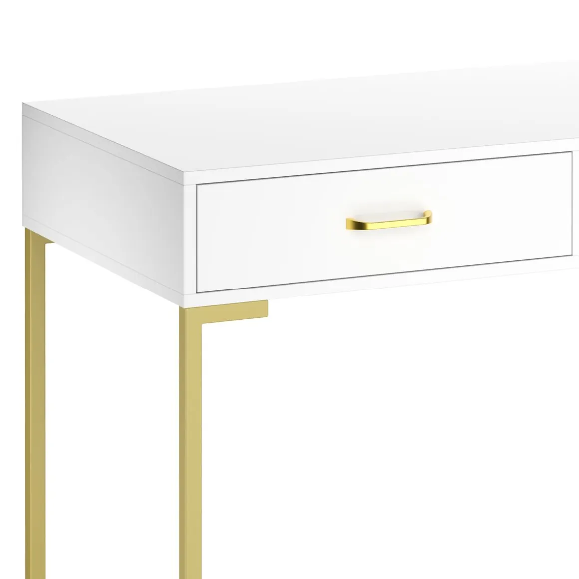 Schminktisch CLIO weiss/gold