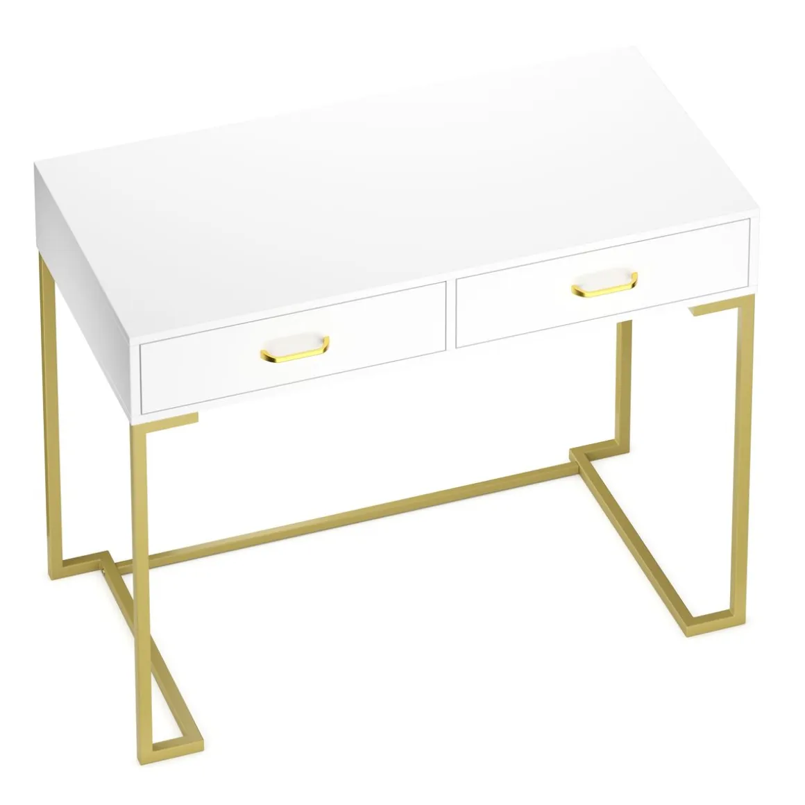 Schminktisch CLIO weiss/gold