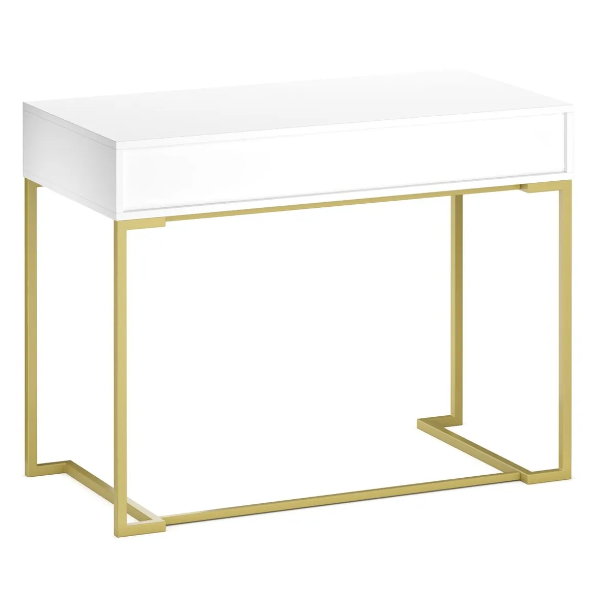 Schminktisch CLIO weiss/gold