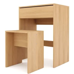 Schminktisch mit Hocker SUSAN braun