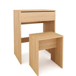Schminktisch mit Hocker SUSAN braun