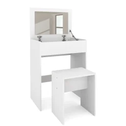 Schminktisch mit Hocker SUSAN weiss