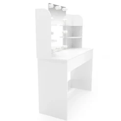 Schminktisch mit Licht ELENA weiss