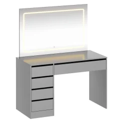 Schminktisch mit Licht KAIA grau