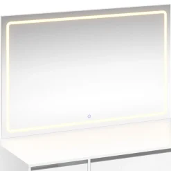 Schminktisch mit Licht KAIA weiss