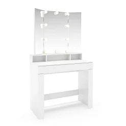 Schminktisch mit Licht LARISSA weiss