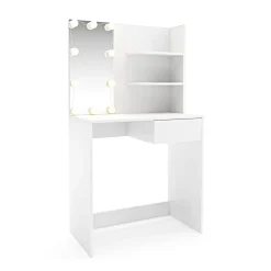 Schminktisch mit Licht MELISSA weiss