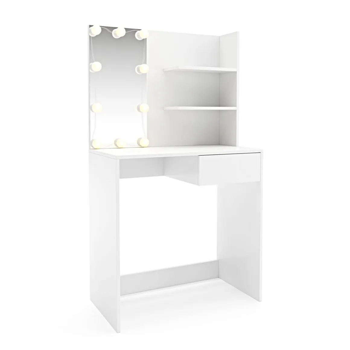 Schminktisch mit Licht MELISSA weiss