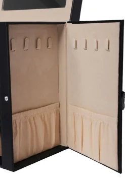 Schmuckkästchen abschliessbar 4 Schubladen schwarz
