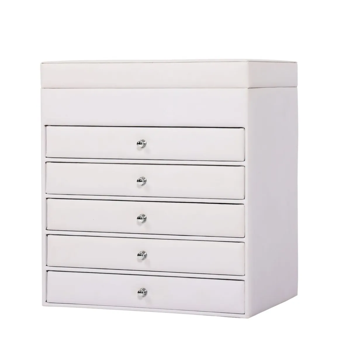 Schmuckkästchen 5 Schubladen weiss