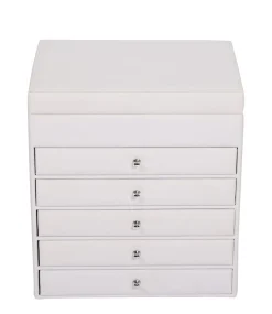 Schmuckkästchen 5 Schubladen weiss