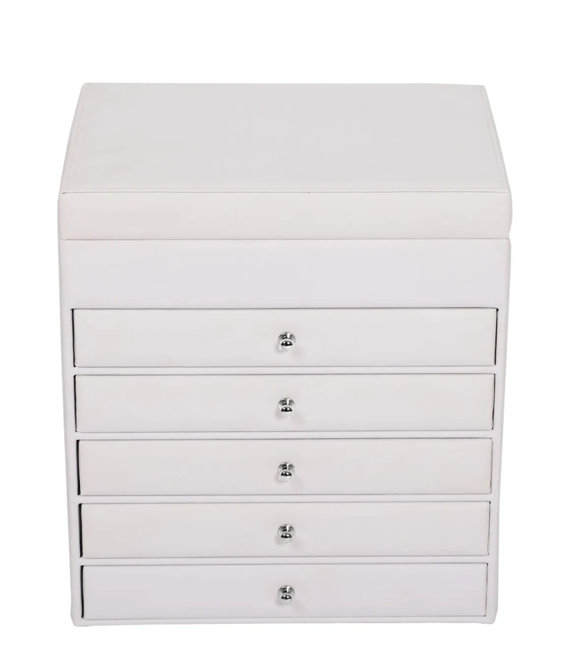 Schmuckkästchen 5 Schubladen weiss