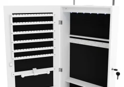 Schmuckschrank mit Spiegel BELINA weiss | GONSER.CH