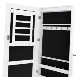 Schmuckschrank mit Spiegel ELVIRA weiss
