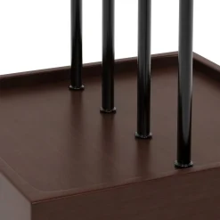 Schmuckständer mit 4 Ebenen 15 x 15 x 42 cm schwarz/braun
