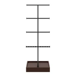 Schmuckständer mit 4 Ebenen 15 x 15 x 42 cm schwarz/braun