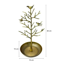 Schmuckständer TREE 15 x 30 cm gold