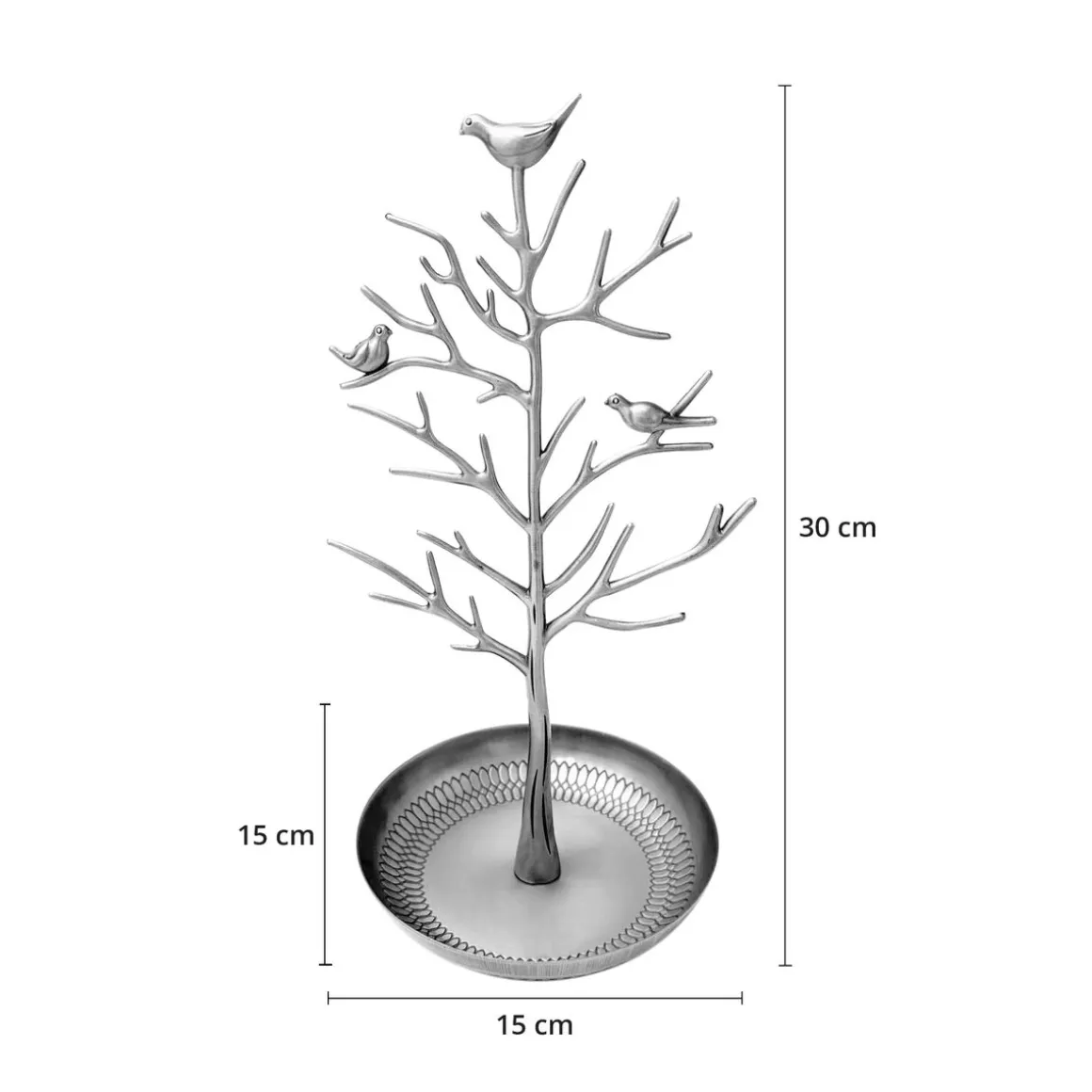 Schmuckständer TREE 15 x 30 cm silber