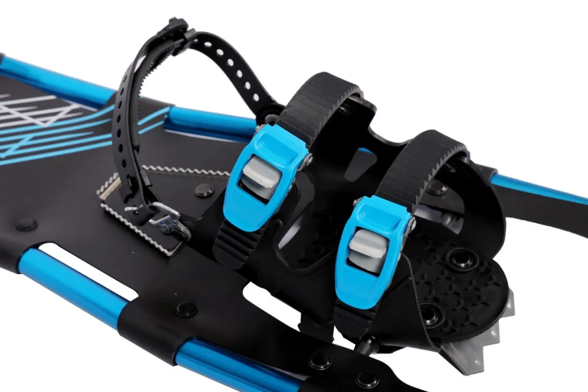 Schneeschuhe MAXI blau mit Stöcken