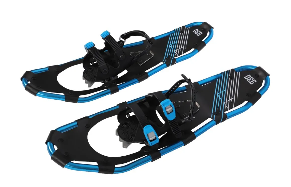 Schneeschuhe MAXI blau mit Stöcken