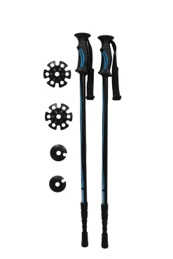 Schneeschuhe MAXI blau mit Stöcken