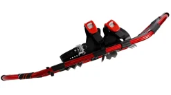 Schneeschuhe MIDI rot mit Stöcken