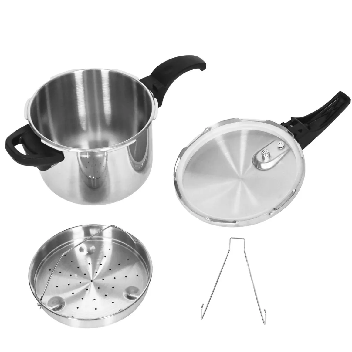 Schnellkochtopf Edelstahl 6L