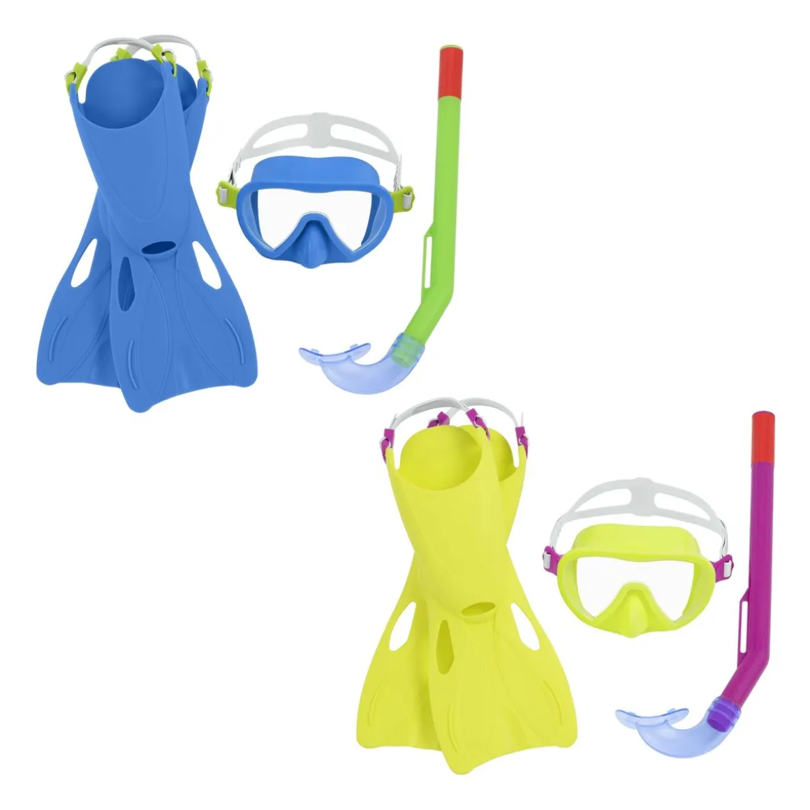 Schnorchel Set mit Flossen Crusader Essential Grösse 24 - 27