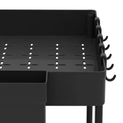 Schrank-Organizer Küche 2 Etagen 39 x 21 x 36 cm schwarz