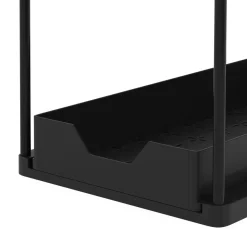 Schrank-Organizer Küche 2 Etagen 39 x 21 x 36 cm schwarz