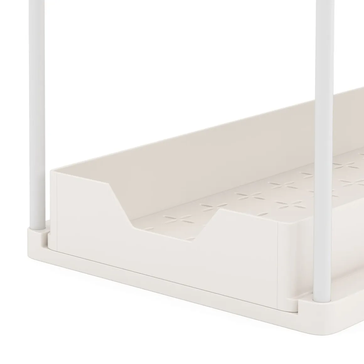 Schrank-Organizer Küche 2 Etagen 39 x 21 x 36 cm weiss