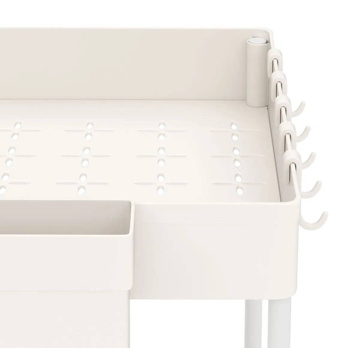 Schrank-Organizer Küche 2 Etagen 39 x 21 x 36 cm weiss