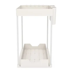 Schrank-Organizer Küche 2 Etagen 39 x 21 x 36 cm weiss