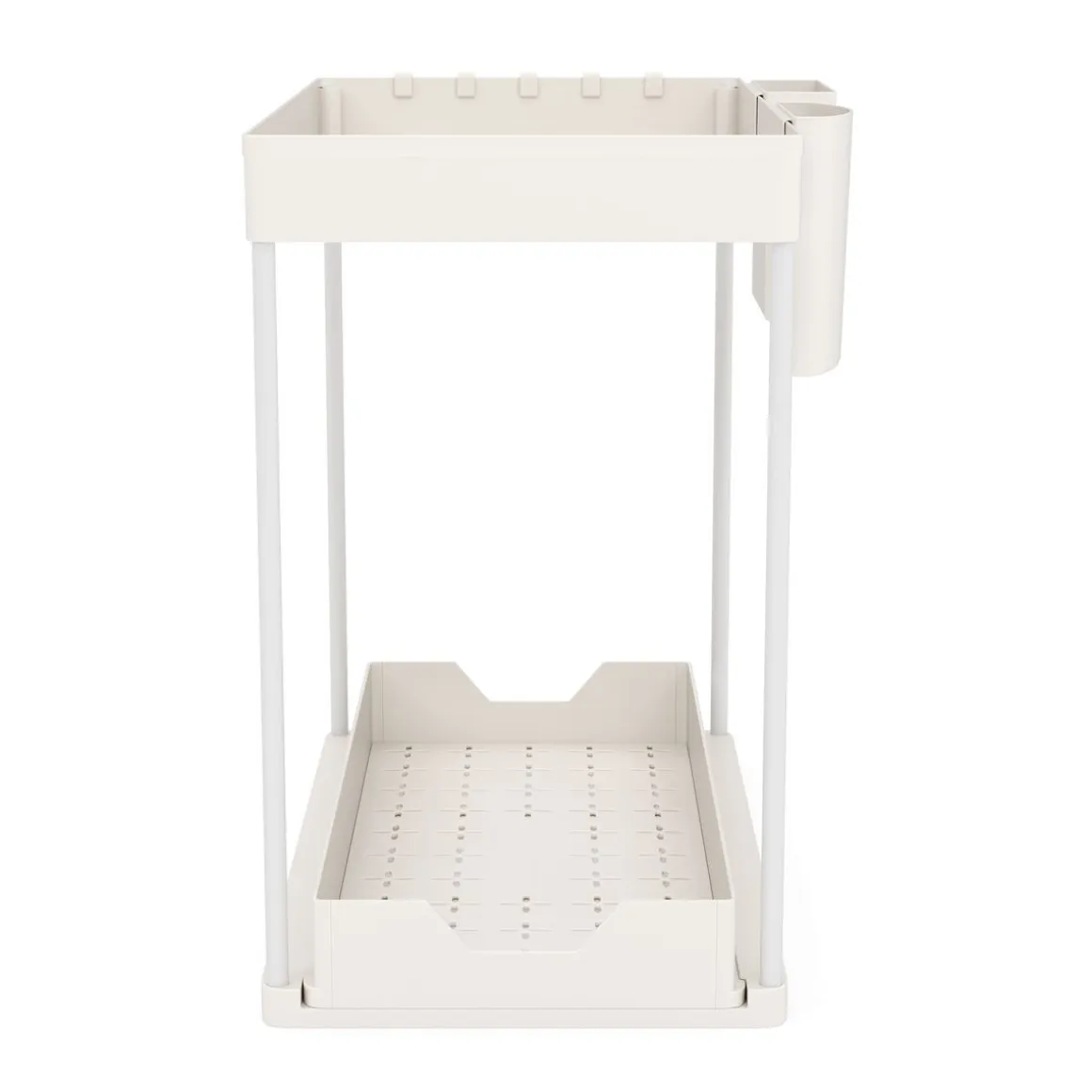 Schrank-Organizer Küche 2 Etagen 39 x 21 x 36 cm weiss