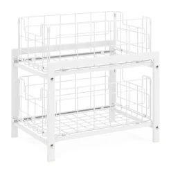 Schrank-Organizer Küche 2 Schubladen 36 x 26 x 38 cm weiss