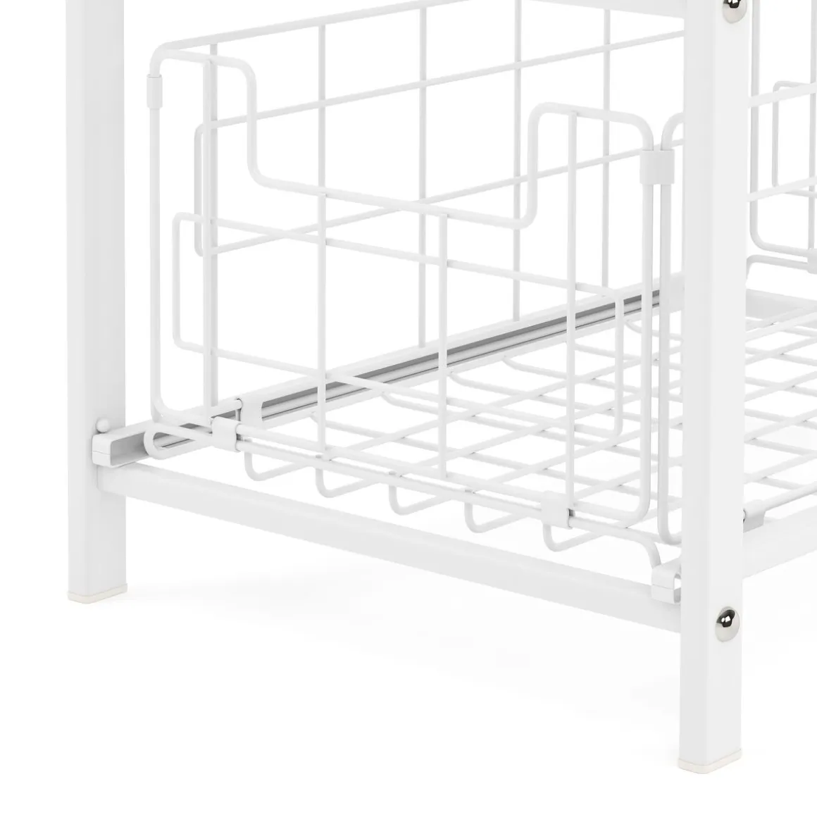 Schrank-Organizer Küche 2 Schubladen 36 x 26 x 38 cm weiss