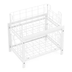 Schrank-Organizer Küche 2 Schubladen 36 x 26 x 38 cm weiss