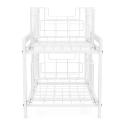 Schrank-Organizer Küche 2 Schubladen 36 x 26 x 38 cm weiss