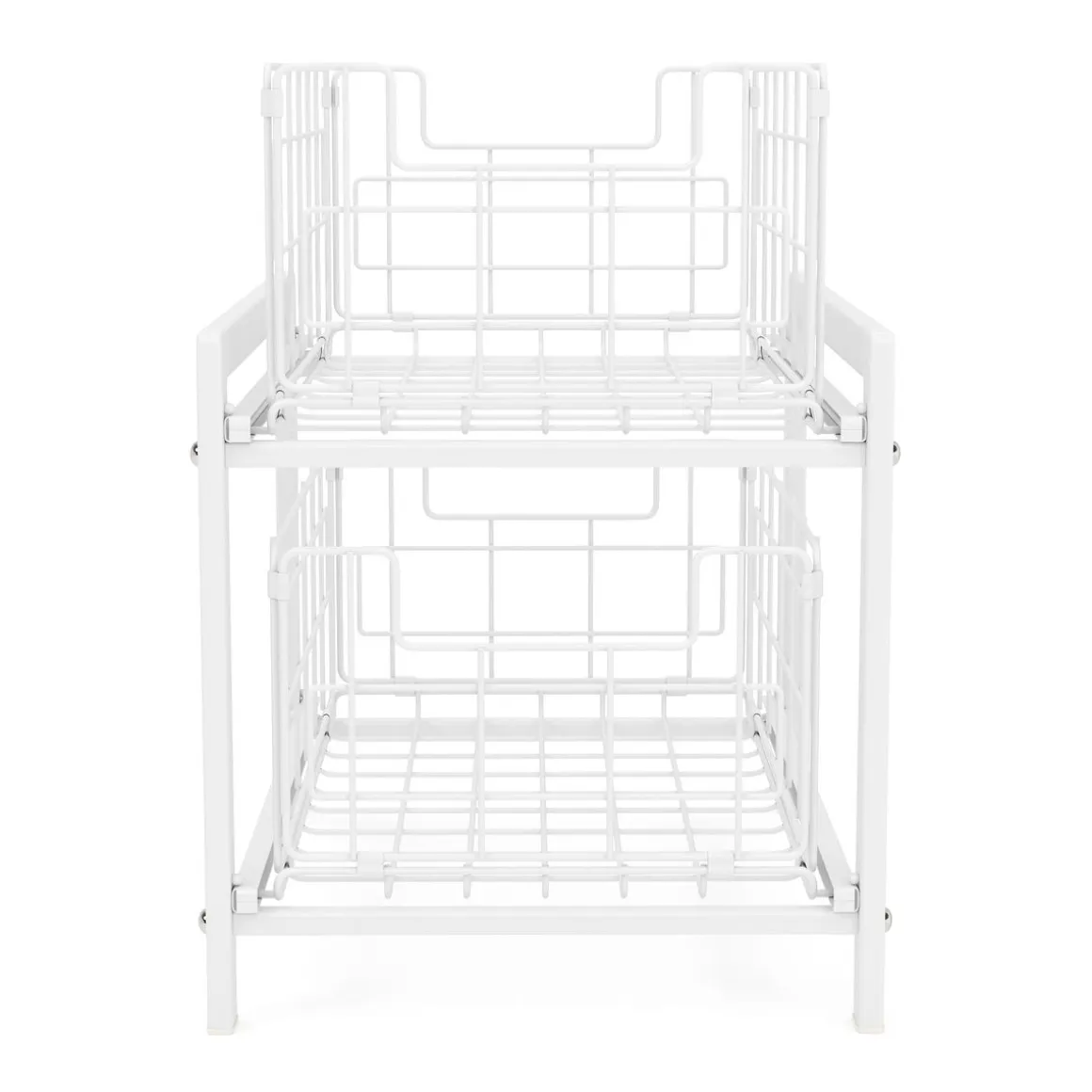 Schrank-Organizer Küche 2 Schubladen 36 x 26 x 38 cm weiss
