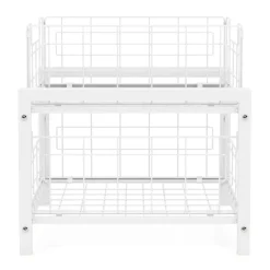 Schrank-Organizer Küche 2 Schubladen 36 x 26 x 38 cm weiss