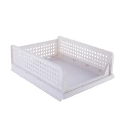 Schrank-Organizer stapelbar 3er Set 44 x 32 x 19 cm