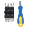 Schraubenzieher Set 13-teilig blau/gelb